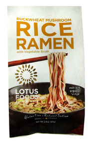 3 PACK of Lotus Foods Buckwheat Mushroom Rice Ramen with Vegetable Broth -- 2.8 oz