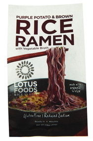 3 PACK of Lotus Foods Purple Potato & Brown Rice Ramen with Vegetable Broth -- 2.8 oz