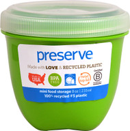 3 PACK of Preserve Food Storage Container Round Mini Apple Green -- 1 Container