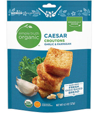 3 PACK of Simple Truth Organic Caesar Croutons Garlic & Parmesan -- 4.5 oz