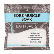3 PACK of Soothing Touch Sore Muscle Soak Eucalyptus, Clove & Peppermint Bath Salts -- 8 oz