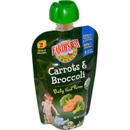 3 PACK of Earths Best Organic Baby Food Puree Carrots & Broccoli -- 3.5 oz
