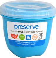 3 PACK of Preserve Food Storage Container Round Mini Aqua -- 1 Container