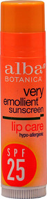 3 PACK of Alba Botanica, Moisturizing Sunscreen Lip Balm, SPF 25, .15 oz (4.2 g)
