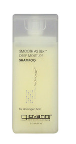3 PACK OF Giovanni, Smooth As Silk, Deep Moisture, Shampoo, 2 fl oz (60 ml),Giovanni, Smooth As Silk, Deep Moisture, Shampoo, 2 fl oz (60 ml)