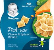 3 PACK of Gerber Pasta Pick-Ups Ravioli Cheese & Spinach -- 6 oz