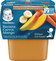 3 PACK of Gerber 2nd Foods Banana Carrot Mango -- 2 Packs