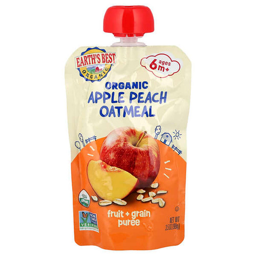 <img alt="3 PACK of Earths Best, Organic Fruit & Grain Puree, 6+ Months, Apple Peach Oatmeal, 3.5 oz (99 g)" title="3 PACK of Earths Best, Organic Fruit & Grain Puree, 6+ Months, Apple Peach Oatmeal, 3.5 oz (99 g),023923320116"