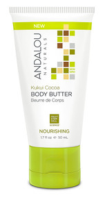 3 PACK of Andalou Naturals Nourishing Body Butter Kukui Cocoa -- 1.7 fl oz