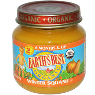 3 PACK of Earths Best Organic Baby Food Stage 2 Winter Squash -- 4 oz