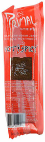 3 PACK of Primal Spirit Foods Primal Strips Meatless Vegan Jerky Hot & Spicy -- 1 oz
