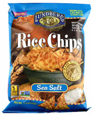 3 PACK of Lundberg Rice Chips Sea Salt -- 1.5 oz