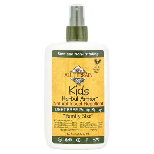 <img alt="All Terrain, Kids Herbal Armor, Natural Insect Repellent, 8 fl oz (240 ml)" title="All Terrain, Kids Herbal Armor, Natural Insect Repellent, 8 fl oz (240 ml),608503010092"