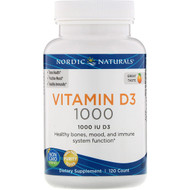 Nordic Naturals, Vitamin D3, Orange, 1000 IU, 120 Count