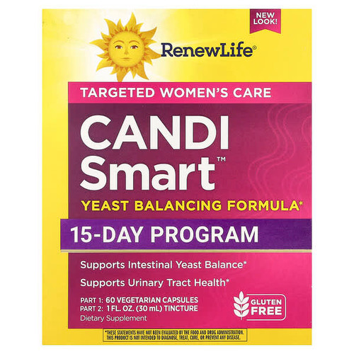 <img alt="Renew Life, CandiSmart, 15-Day Program, 2 Count" title="Renew Life, CandiSmart, 15-Day Program, 2 Count,631257355553"