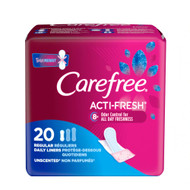 3 PACK OF Carefree Acti Fresh Liners To Go - Thin -- 20 Liners