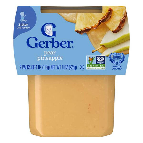 <img alt="Gerber, 2nd Foods, Sitter, Pear Pineapple, 2 Pack, 4 oz (113 g) Each (Discontinued Item)" title="Gerber, 2nd Foods, Sitter, Pear Pineapple, 2 Pack, 4 oz (113 g) Each (Discontinued Item),015000076757"