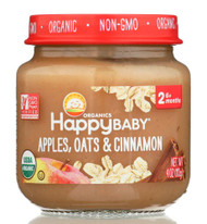 3 PACK OF Happy Baby Organic Apple, Oats & Cinnamon -- 4 oz