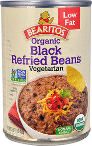 3 PACK OF Little Bear Bearitos Organic Refried Black Beans Vegetarian -- 16 oz