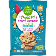 3 PACK OF Simple Truth Popped Root Veggie Crisps Sea Salt -- 4 oz