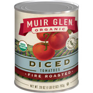 3 PACK OF Muir Glen Organic Diced Tomatoes Fire Roasted -- 28 fl oz