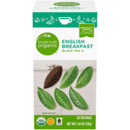3 PACK OF Simple Truth Organic English Breakfast Black Tea -- 20 Tea Bag