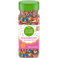 3 PACK OF Simple Truth Rainbow Sprinkles Shaker -- 3.12 oz
