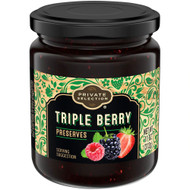 3 PACK OF Private Selection Preserves Triple Berry -- 11 oz