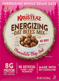 3 PACK OF Krusteaz No Bake Energizing Oat Bites Mix Chocolate Chip Oat -- 12 oz