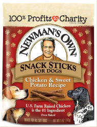 3 PACK OF Newmans Own Newmans Own Snack Sticks for Dogs Chicken & Sweet Potato -- 5 oz