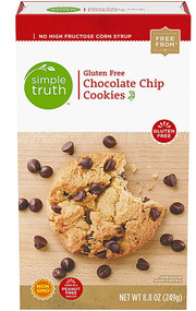 3 PACK OF Simple Truth Chocolate Chip Cookies Gluten Free -- 8.8 oz