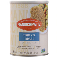 3 PACK OF Manischewitz Matzo Meal Traditional Unsalted -- 16 oz