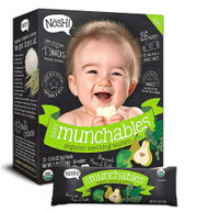 3 PACK OF Nosh Baby Munchables Teething Wafers - Broccoli, Kale & Pear -- 13 Packs