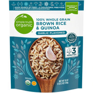 3 PACK OF Simple Truth Organic Brown Rice & Quinoa Garlic -- 18 oz