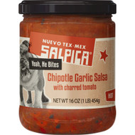 3 PACK OF Salpica Salsa Hot with Charred Tomato Chipotle Garlic -- 16 oz