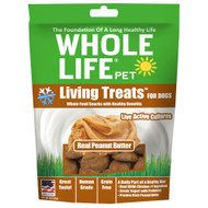 3 PACK OF Whole Life Pet Living Treats for Dogs Real Peanut Butter -- 3 oz