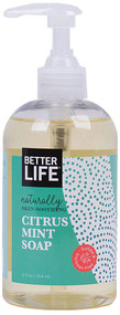 3 PACK OF Better Life Citrus Mint Hand Soap -- 12 fl oz