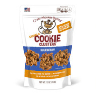 3 PACK OF Crazy Monkey Baking Granola Cookie Clusters Blueberry -- 7.5 oz