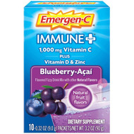3 PACK OF Emergen-C Immune Plus System Support with Vitamin D Blueberry Acai -- 10 Packets