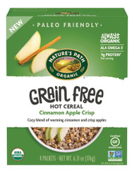 3 PACK OF Natures Path Grain Free Hot Cereal Cinnamon Apple Crisp -- 6.21 oz
