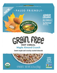 3 PACK OF Natures Path Organic Grain Free Hot Cereal Maple Almond Crunch -- 6.21 oz