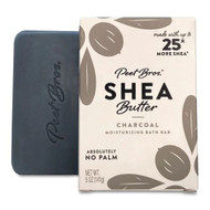3 PACK OF Peet Bros Shea Butter Bar Soap Charcoal -- 5 oz