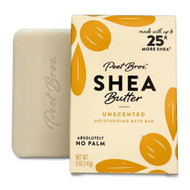 3 PACK OF Peet Bros Shea Butter Bar Soap Unscented -- 5 oz
