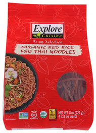 3 PACK OF Explore Cuisine Organic Red Rice Pad Thai Noodles -- 8 oz