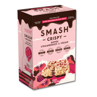3 PACK OF Smashmallow Dipped Marshmallow Rice Treats Strawberries & Cream -- 6 oz