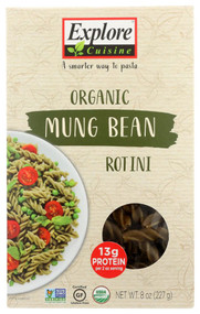 3 PACK OF Explore Cuisine Organic Mung Bean Rotini Pasta -- 8 oz