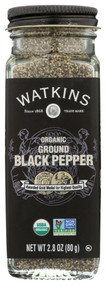 3 PACK OF Watkins Organic Ground Black Pepper -- 2.8 oz