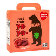 3 PACK OF Bear Real Fruit YoYos Strawberry -- 3.5 oz