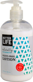 3 PACK OF Better Life Lotion Naturally Nourishing Scent-Free -- 12 fl oz