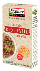 3 PACK OF Explore Cuisine Organic Red Lentil Risoni -- 10.6 oz